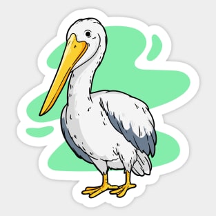 Pelican Hand Drawn Sticker